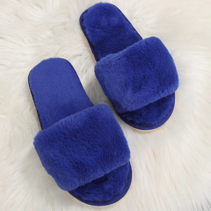 🔴Buy One Get One Free🔴Casual Plush Flat Slippers