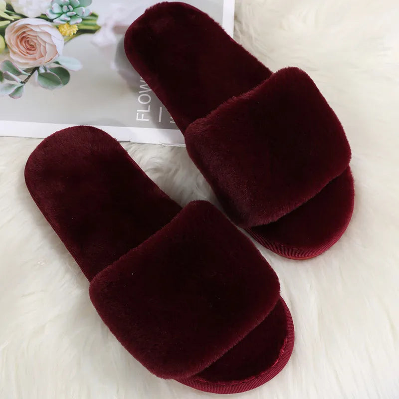 🔴Buy One Get One Free🔴Casual Plush Flat Slippers